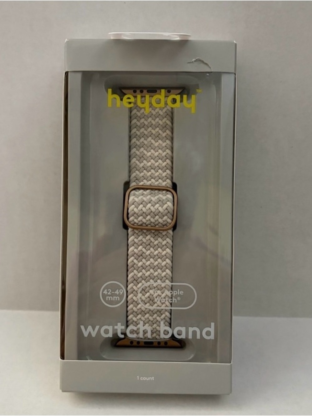 Heyday Apple Watch Band 42-49mm Woven Strap Beige New